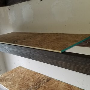 Garage Shelves OSB Decking