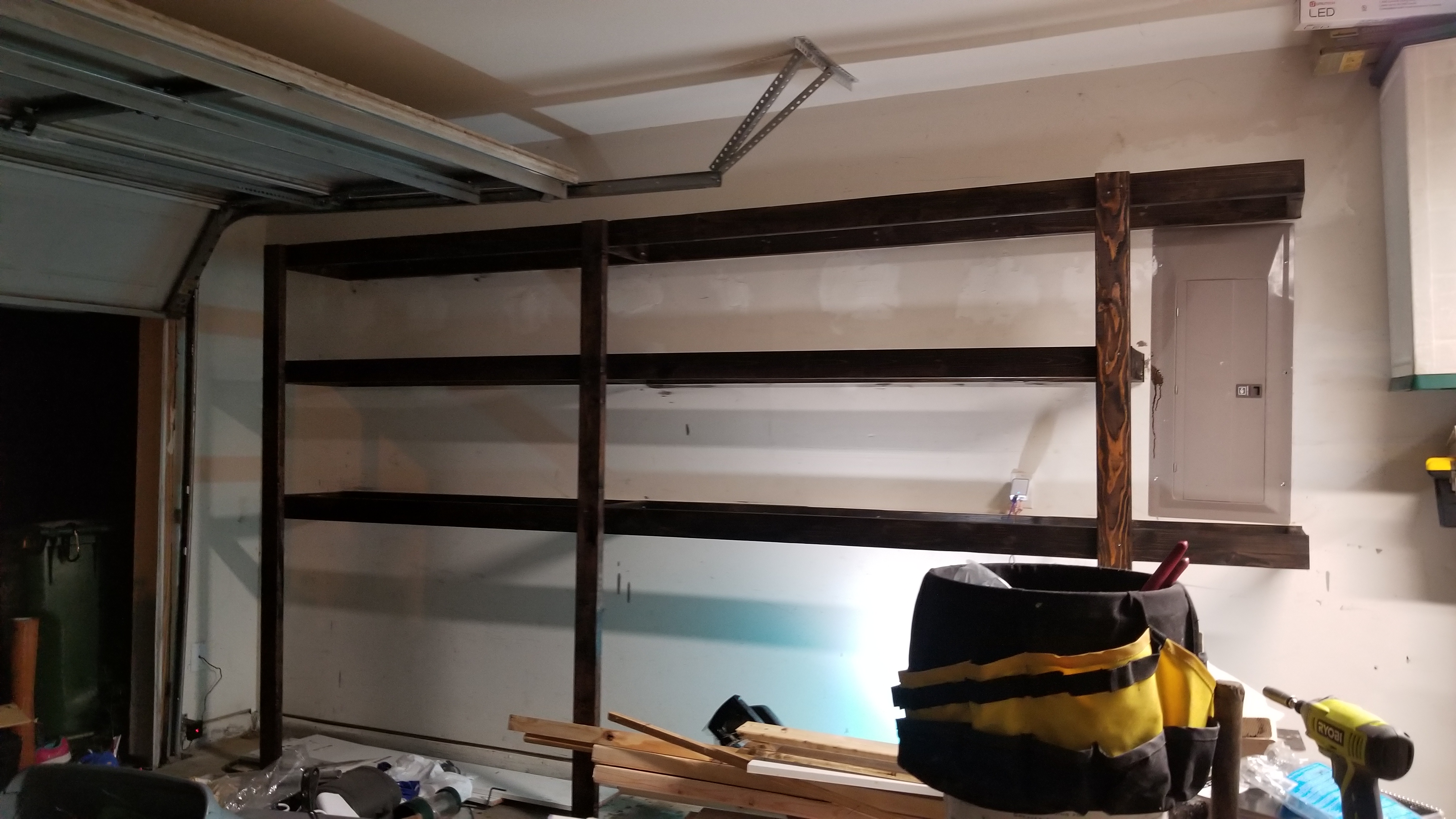 Garage Shelves Finished 1