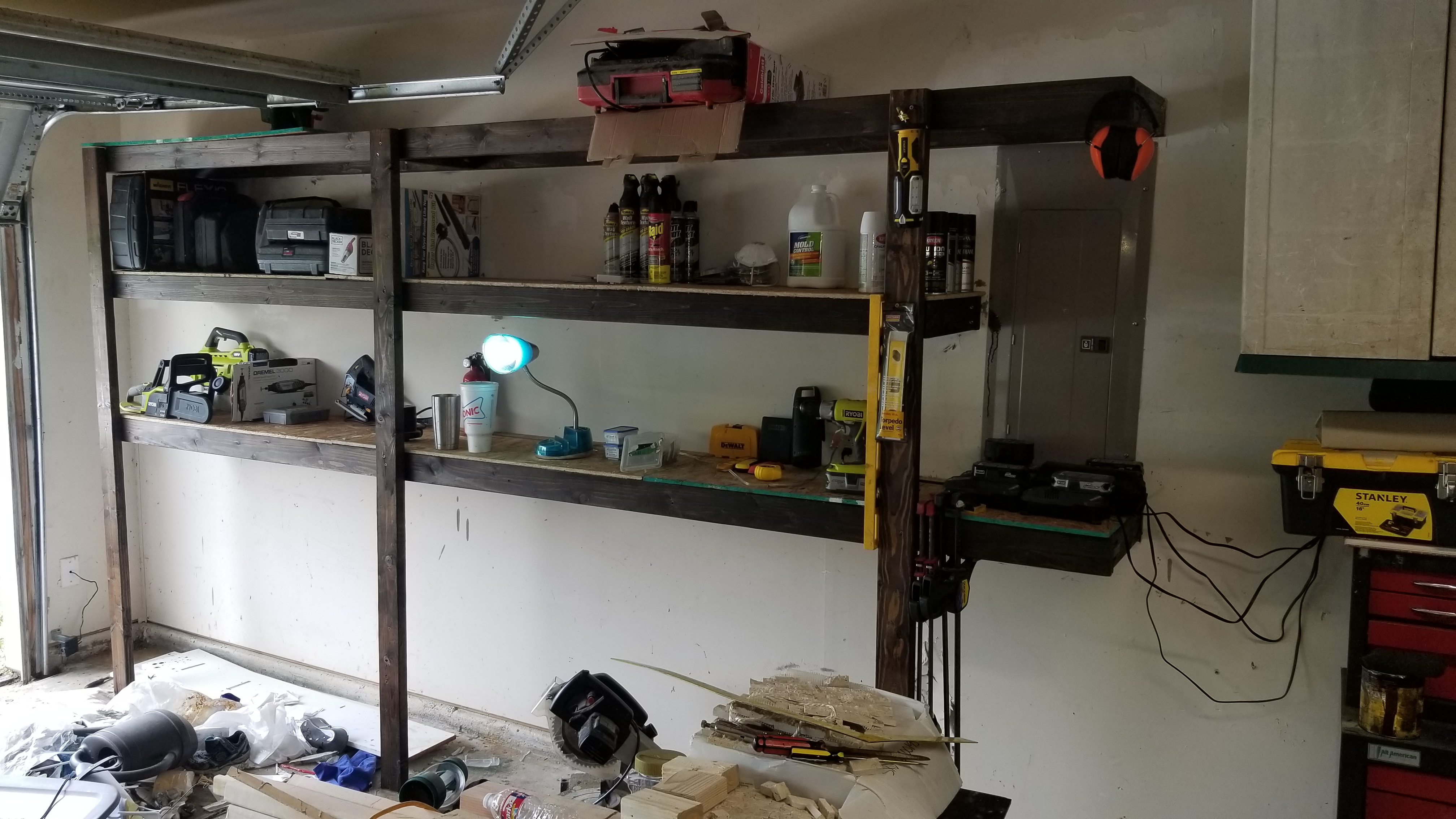 Just about down with Garage Shelves