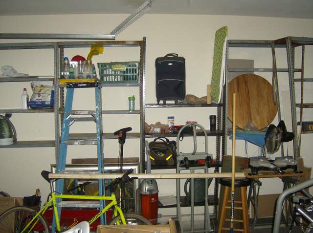 Steve's messy garage